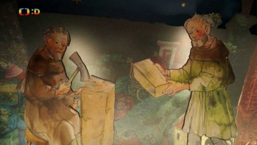 Středověké stavební stroje v Národním technickém muzeu v Plasích