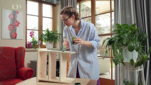 Dřevěná polička na skleněné dózy - 1. část