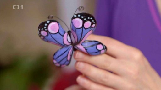 Originální motýly z lastur