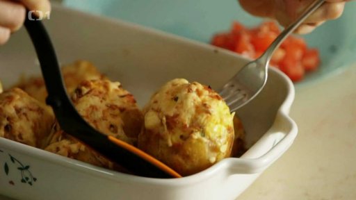 Zapečené plněné brambory - 2. část