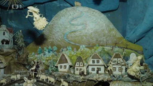 Podřípský betlém ze šustí