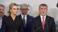 Nálada ve volebním štábu Andreje Babiše