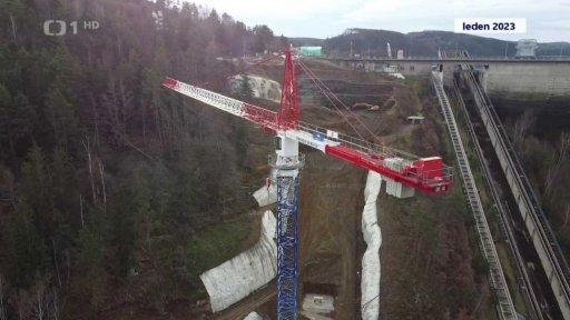 Napouštění vodní nádrže Orlík