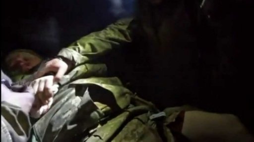 Český dobrovolník zraněný na frontě