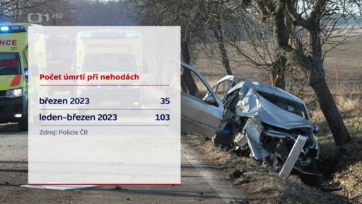 Počet úmrtí při nehodách