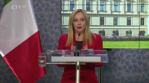 Italská premiérka v Česku