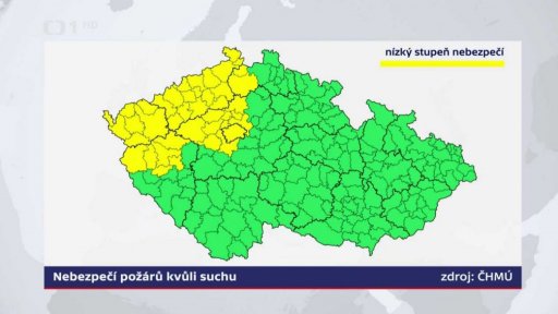 Nebezpečí požárů kvůli suchu