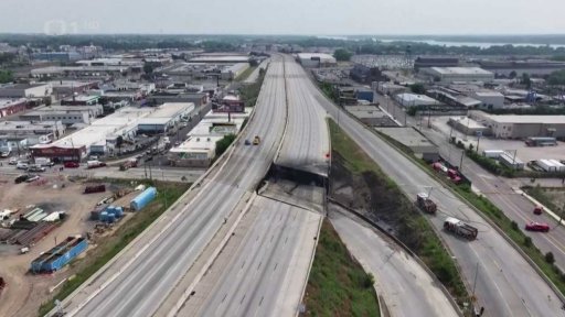 Zřícený dálniční most v USA