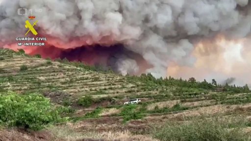 Požár na Kanárských ostrovech