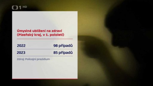 Počty násilných trestných činů rostou