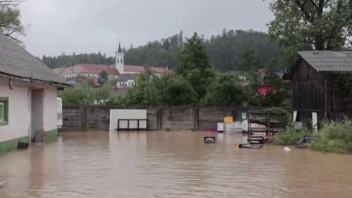 Přívalové deště na Slovinsku