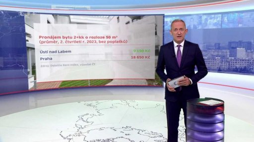 Výše nájmů ve městech