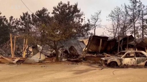 Lesní požáry v Řecku