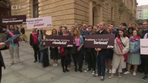 Protesty kvůli financování kultury