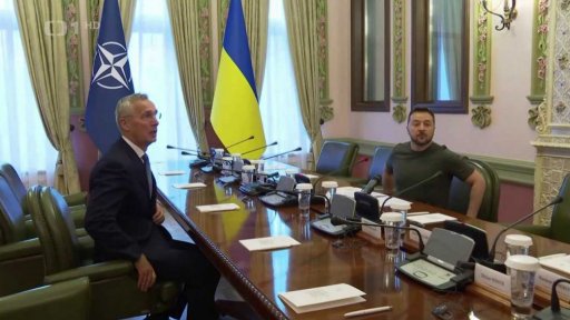 Jens Stoltenberg v Kyjevě