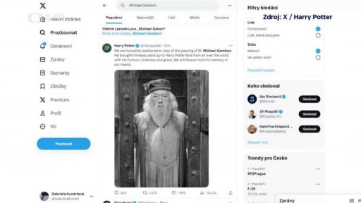 Zemřel sir Michael Gambon