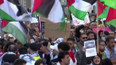 Demonstrace na podporu Palestiny