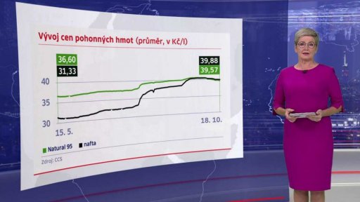 Průměrné ceny pohonných hmot v ČR