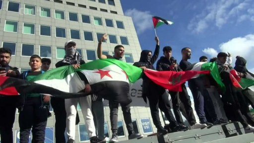 Demonstrace kvůli konfliktu Izraele s Hamásem