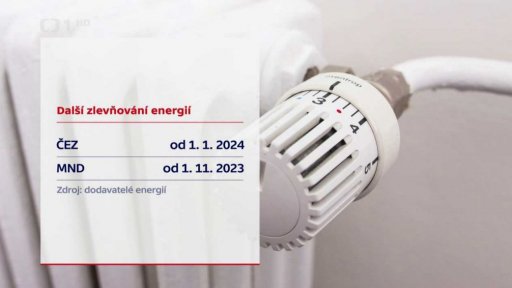 Další zlevňování energií