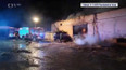 Požár starého skladu slámy v Poličce na Svitavsku