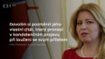 Reakce slovenské prezidentky