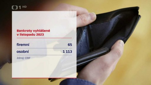 Bankroty vyhlášené v listopadu 2023
