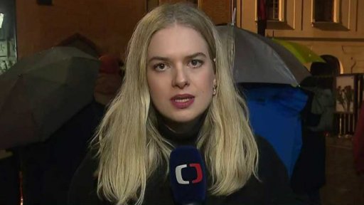 Pieta u sídla Univerzity Karlovy