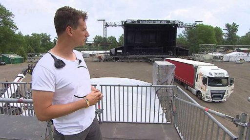 Přípravy na Colours of Ostrava