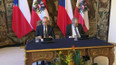 Setkání Miloše Zemana s rakouským prezidentem Alexandrem Van der Bellem