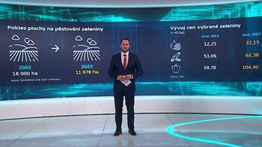 Pokles plochy na pěstování zeleniny v ČR