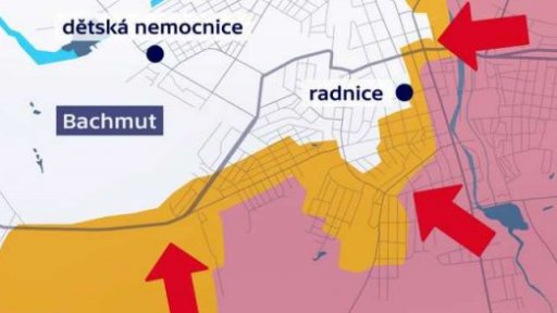 Situace v Bachmutu