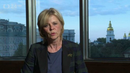 První dáma Eva Pavlová v Kyjevě