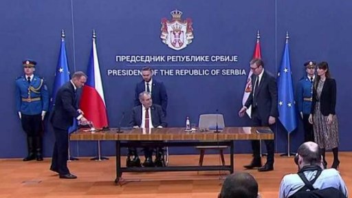 Cesta prezidenta Zemana do Srbska