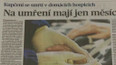 Příběh článku serveru iDnes.cz o domácí hospicové péči