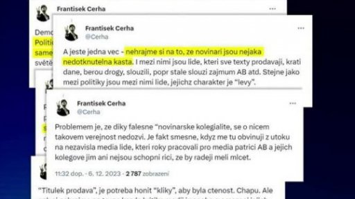 Ze sítí: novináři na sítích