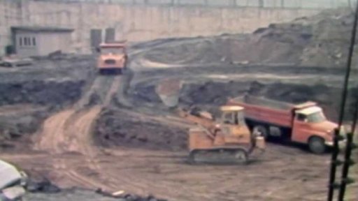 Stavba stanice metra Fučíkova (1983)