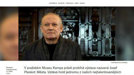 Komentář k výstavě Josef Pleskot: Města