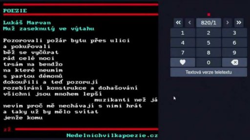 Poezie na teletextu ČT