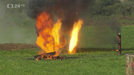 Trénink prostřelování tlakových lahví