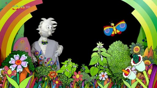 Pip seznamuje Otylku a Mufa s kopřivou obecnou.