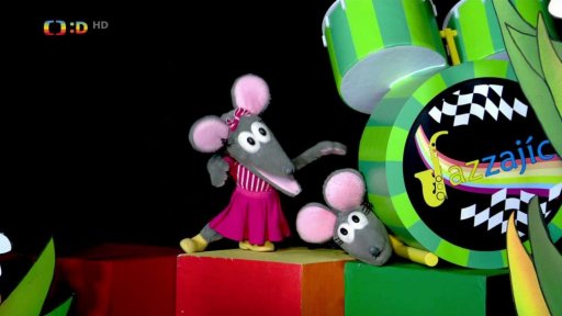 Tryskomyšák uíznul pod bubnem, ale Tryskomyš mu pomůže, aby se společně mohli rozloučit.