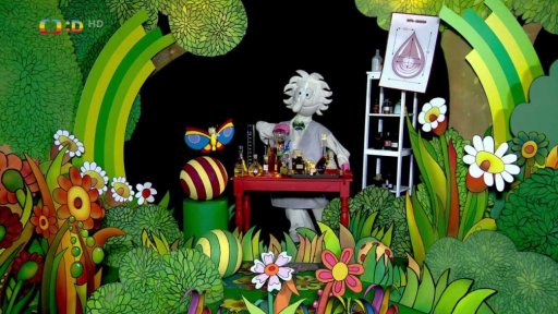 Pip připravuje podzimní deště a povídá si s Otylkou, která nakonec roztáhne deštník, aby Pipovi ukázala, že je na podzim připravená.