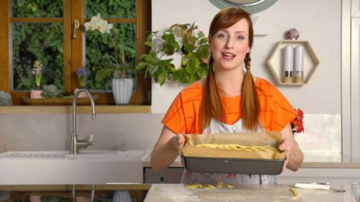 Mřížkový koláč s ořechovou pěnou