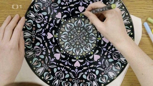 Mandala z gramofonové desky