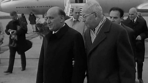 Návštěva Todora Živkova při příležitosti otevření Bulharské národní výstavy