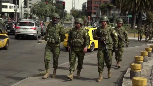 Vývoj střetů v Ekvádoru