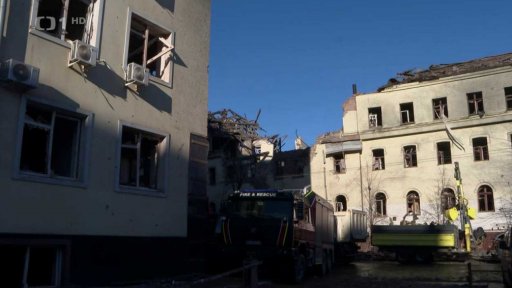 Masivní útoky na Ukrajině