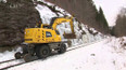 Ochrana horské železnice před pádem ledu