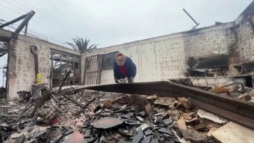 Oběti požárů v Chile